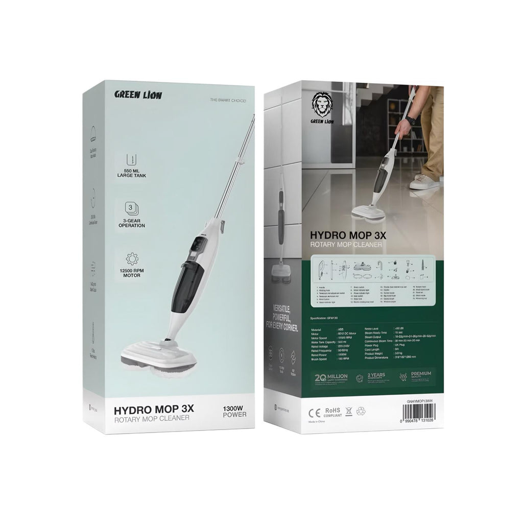 ممسحة جرين ليون الهيدرو ٣ اكس الدوارة بالبخار ضمان سنتين - JawdaTop