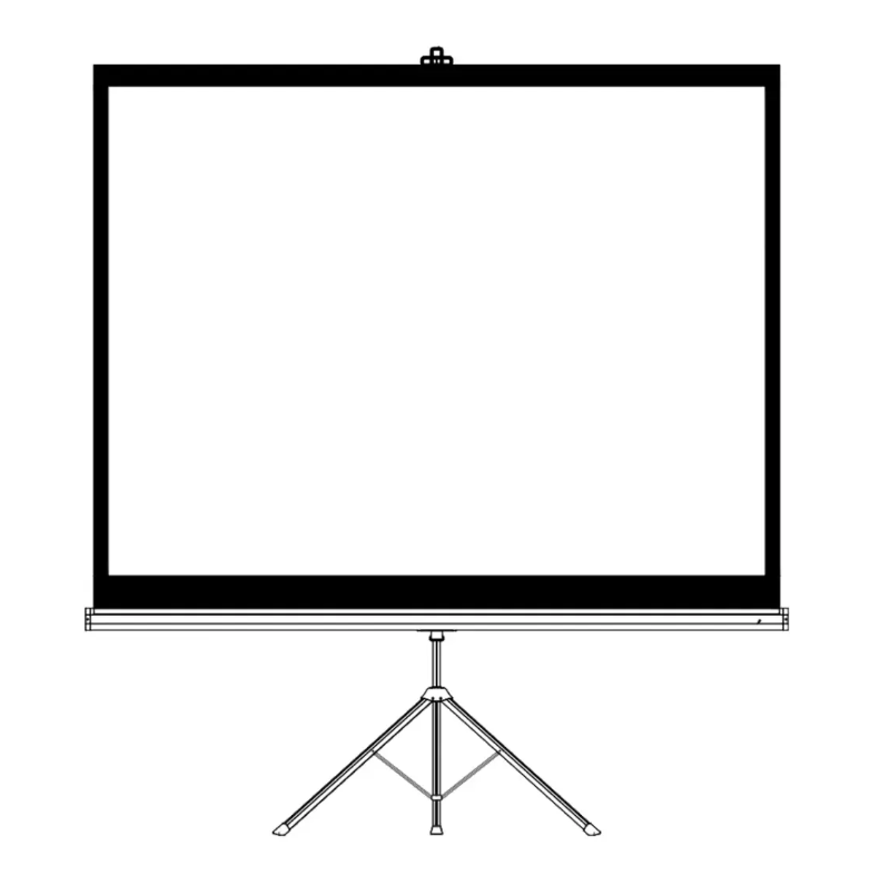 شاشة العرض المحمولة من بورودو بحجم 100 بوصة