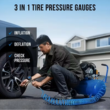 Heavy-Duty Digital Tire Pressure Gauge with Inflator – 250 PSI