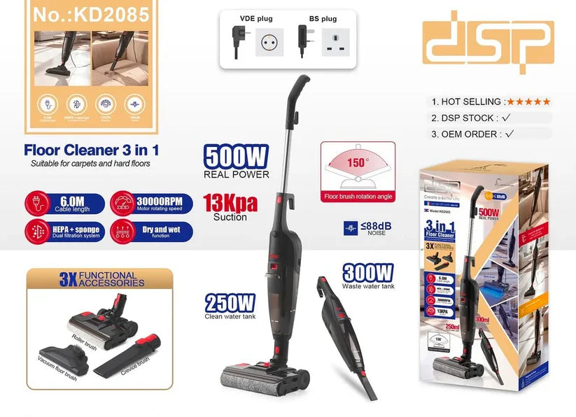 DSP KD2085 3-in-1 Wet & Dry Vacuum Cleaner-3
