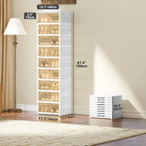 منظم تخزين الأحذية القابل للطي بـ 9 طبقات