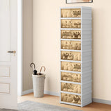 منظم تخزين الأحذية القابل للطي بـ 9 طبقات