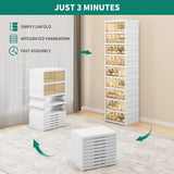 منظم تخزين الأحذية القابل للطي بـ 9 طبقات