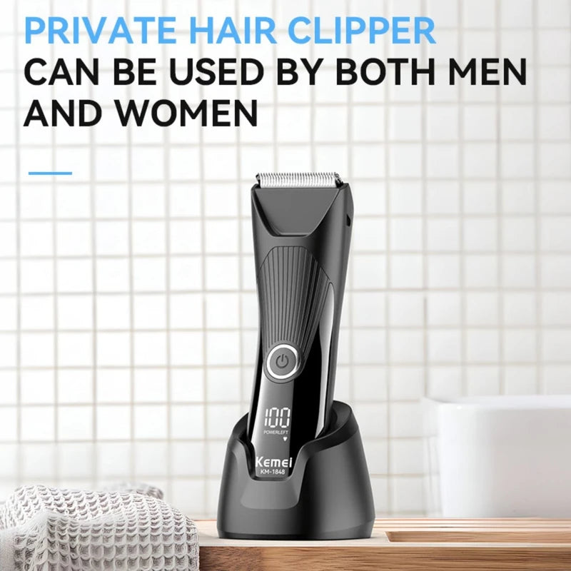 Kemei KM-1848 Quality Body Hair Trimmer – 600mAh-2