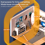 مدفأة كهربائية بتأثير لهب واقعي وإضاءة إل إي دي مع تحكم عن بُعد