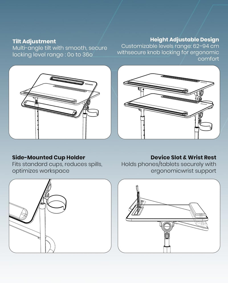 Moxedo Flexmate Adjustable Height -7