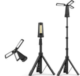 Rechargeable Camping Light with Stand, Cordless Work Light with 3 LED Lamp Heads