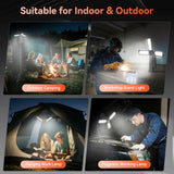 Rechargeable Camping Light with Stand, Cordless Work Light with 3 LED Lamp Heads