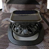 TANMASHI Solar Fan Hat Handsfree Wide Brim Sun Shade Hat