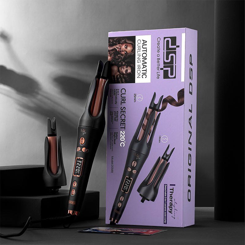 جهاز تجعيد الشعر الأوتوماتيكي 2 في 1 بالتسخين السريع-7