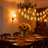 USB-Powered Islamic Hanging Lantern String Lights with Star & Moon Designs