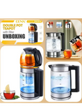 2-in-1 Glass Kettle & Turkish Tea Maker