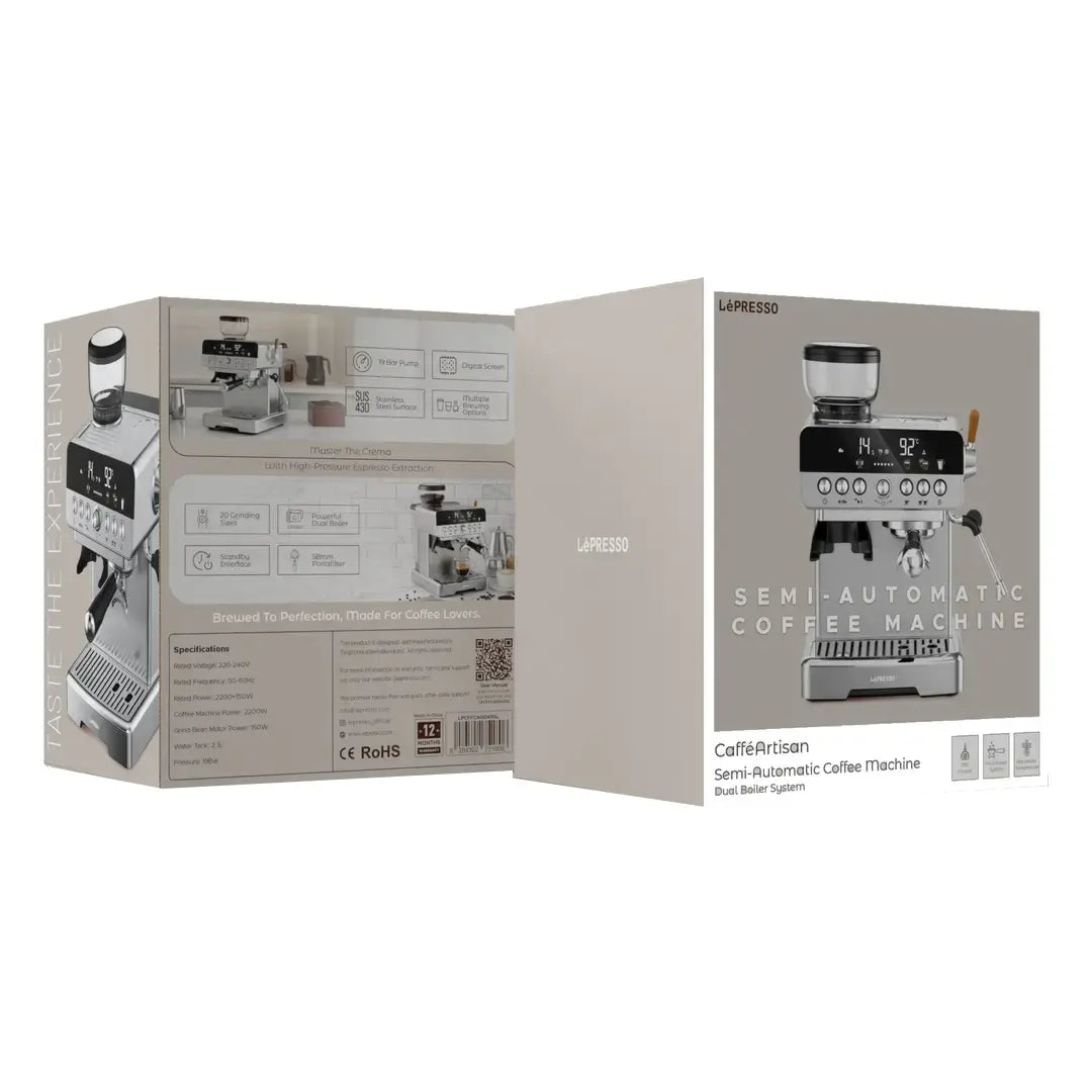 Lepresso CafféArtisan Semi-Automatic Coffee Machine with Dual Boiler System-7