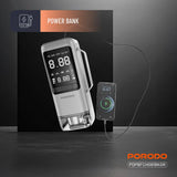 Porodo Multi-Function 6-In-1 Power Tool Jump Starter with Air Compressor & Power Bank