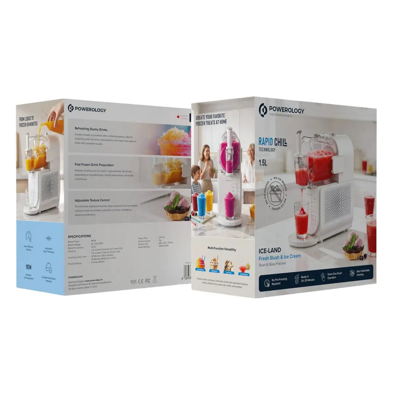 Powerology 2-in-1 Slush & Ice Cream Maker 1.5L-7