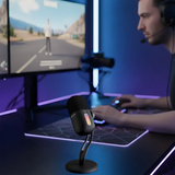Porodo Gaming RGB Condenser Microphone with Noise Reduction Button