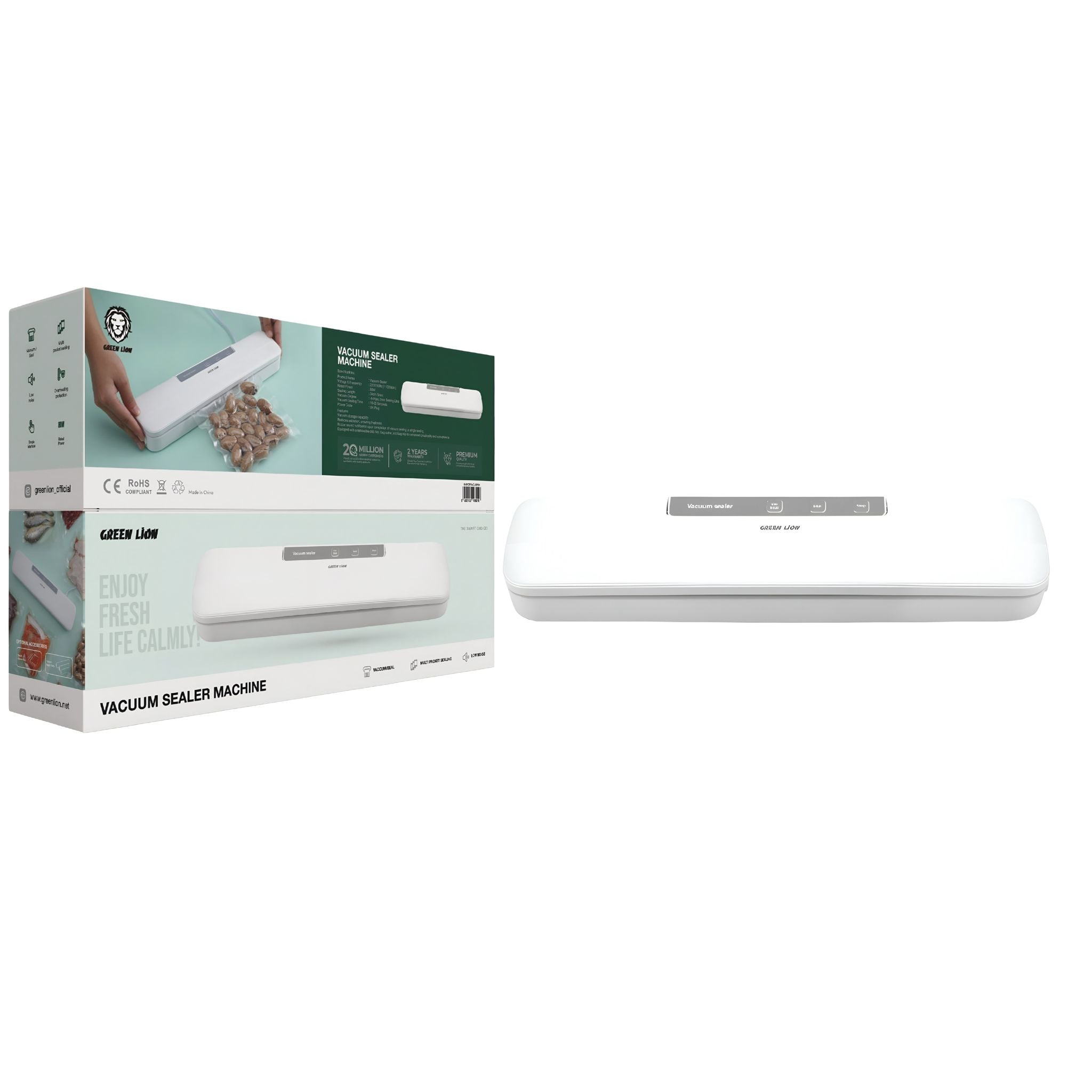Green Lion Vacuum Sealer Machine 2-Year Warranty