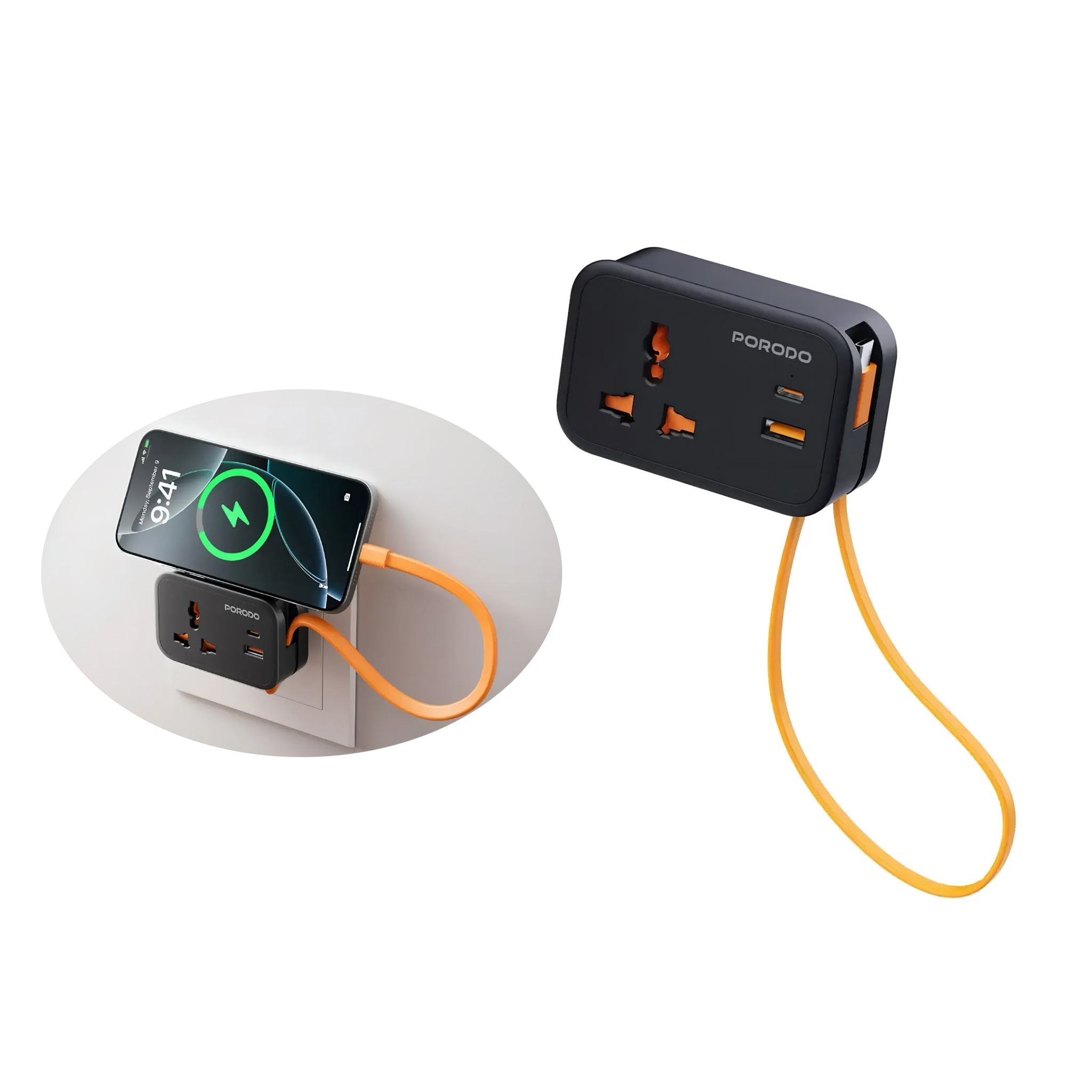 Porodo Universal Wall Socket