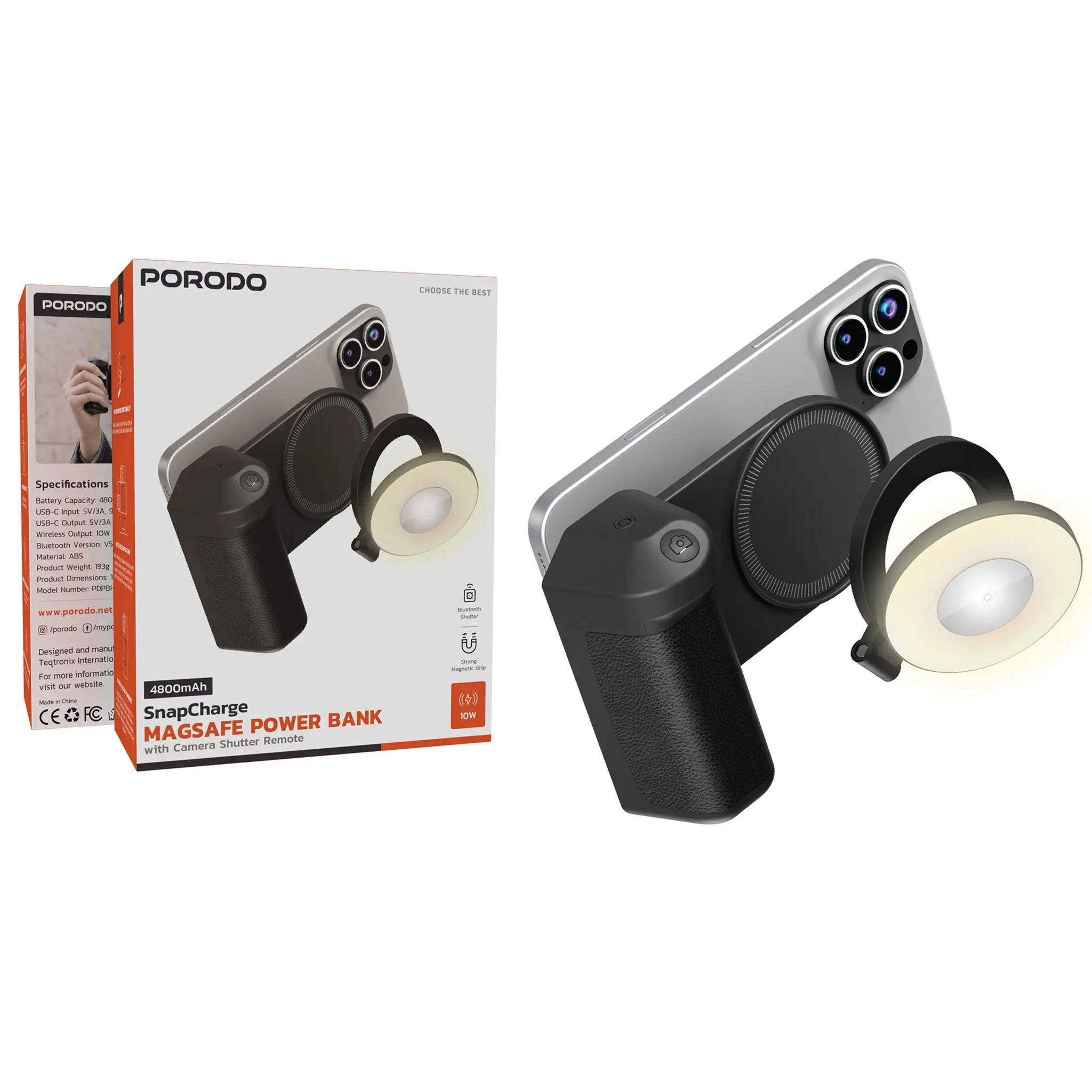 Porodo SnapCharge MagSafe 4800mAh Power Bank