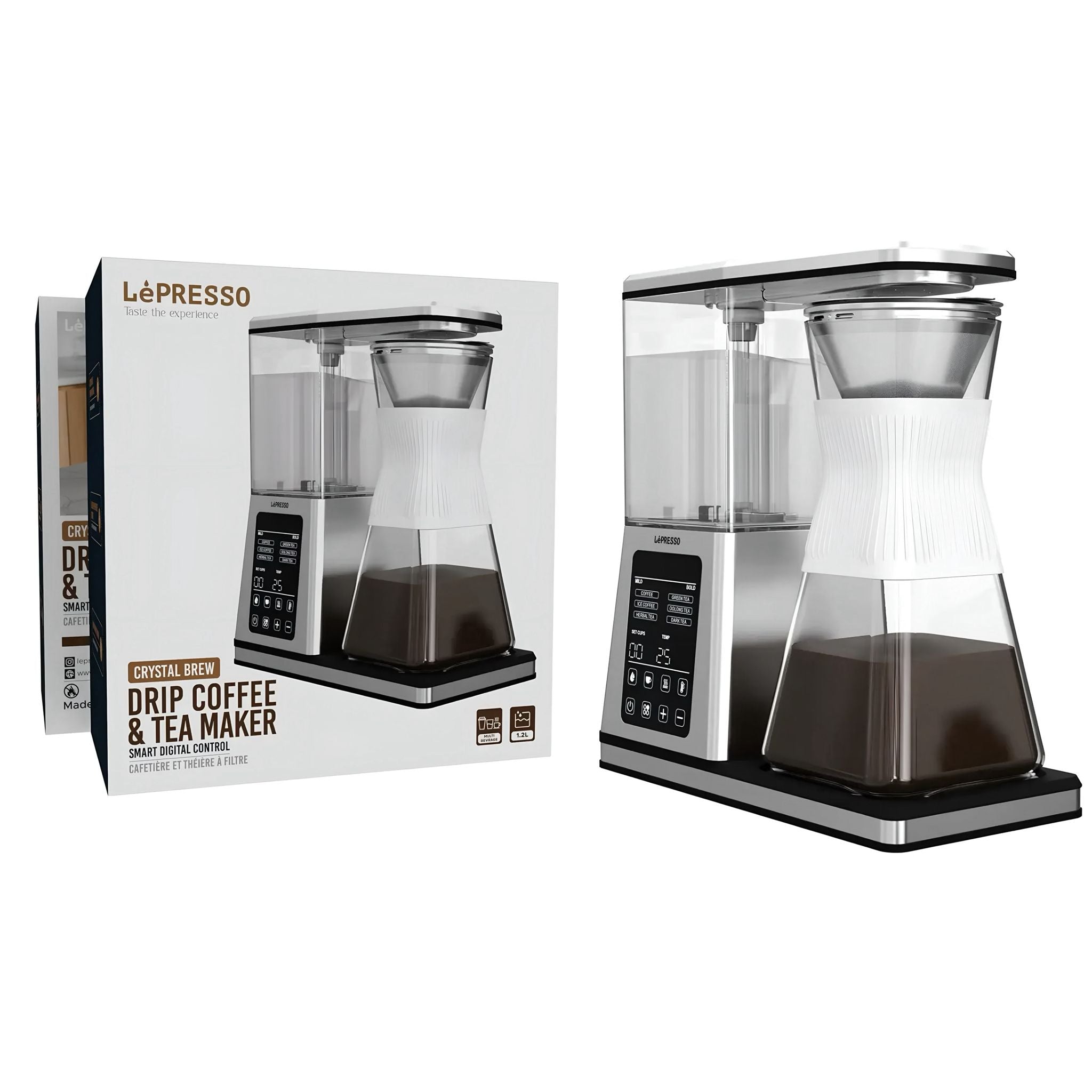LePresso Crystal Brew Coffee & Tea Maker