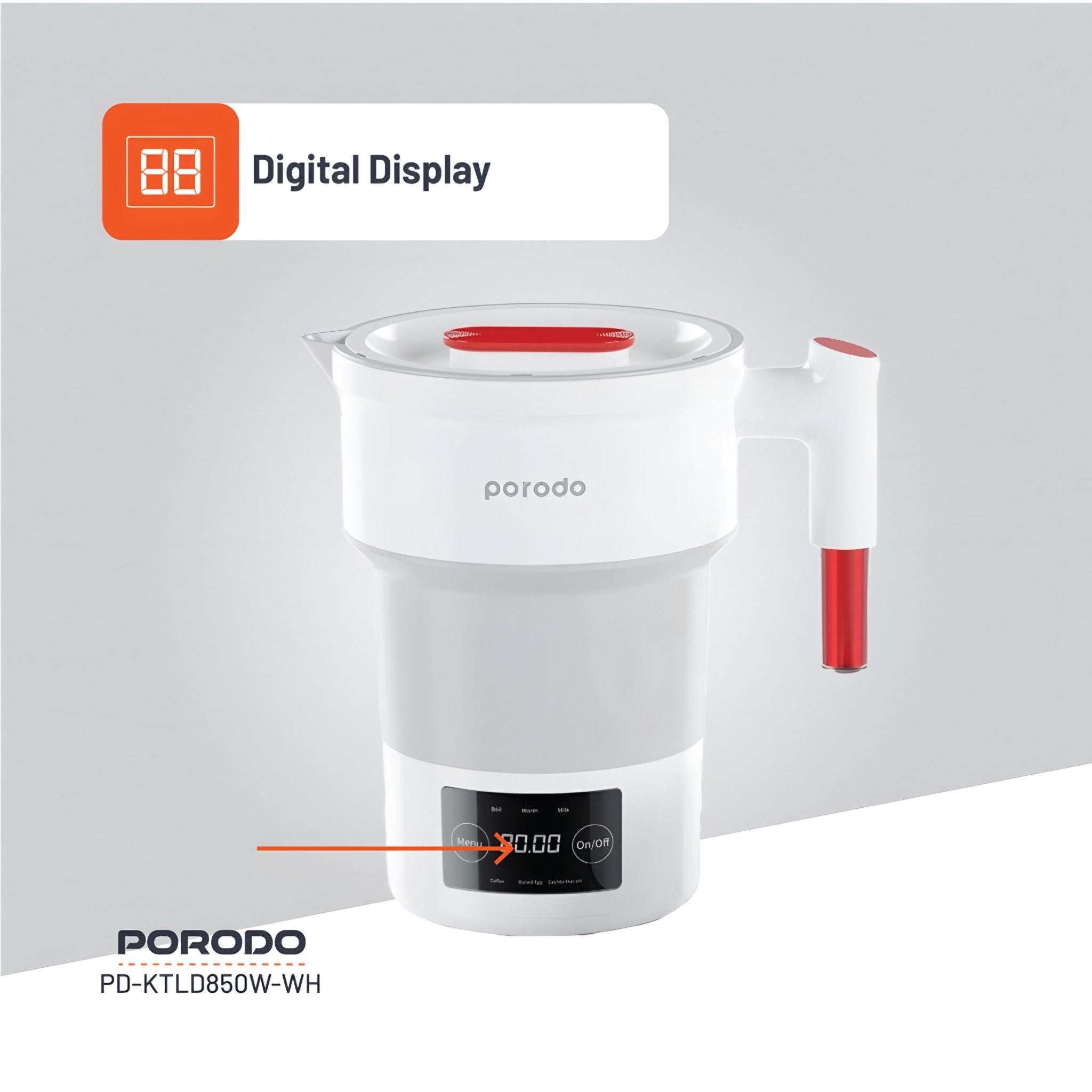 Porodo Portable Folding Electric Kettle