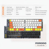 Porodo Foldable Wireless Keyboard