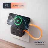 Porodo Universal Wall Socket