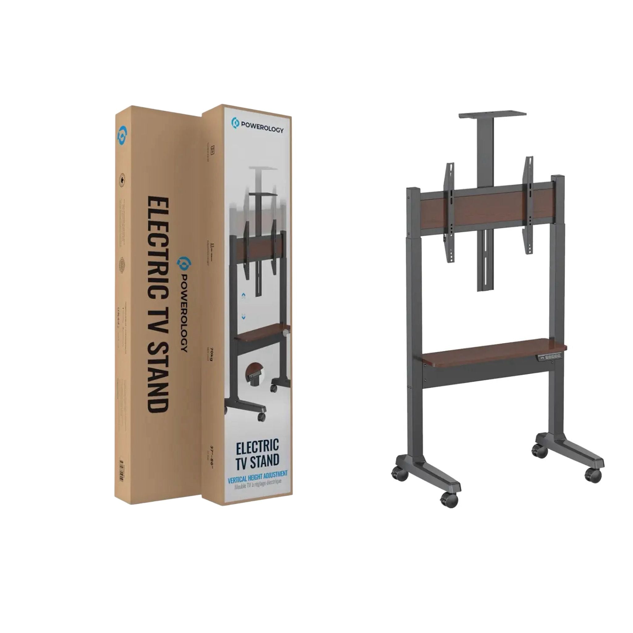 Powerology Electric TV Stand with Adjustable Height