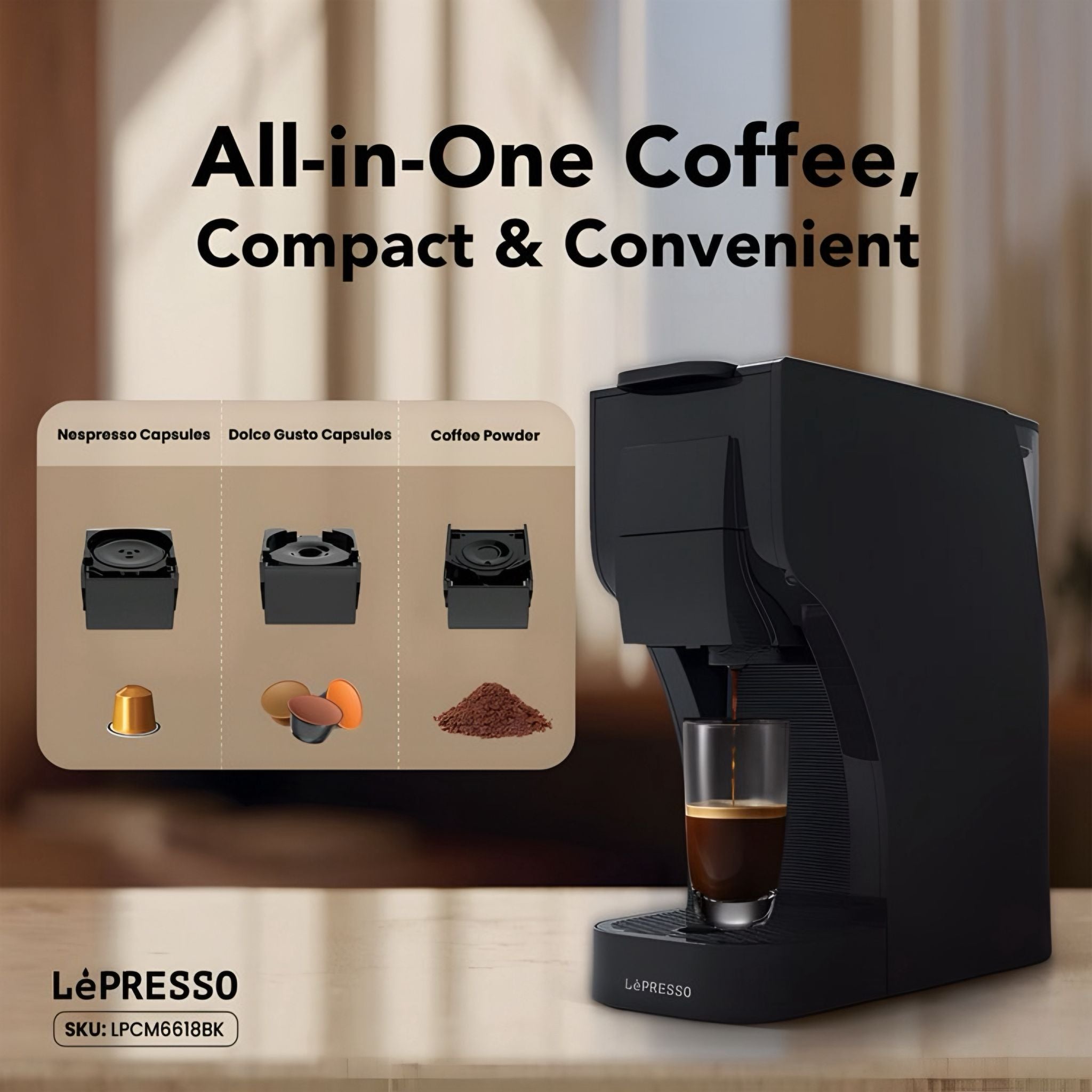 LePresso Trezza Multi-Capsule Coffee Machine
