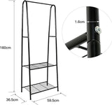 علاقة ملابس أرضية مع رف أحذية مزدوج - JawdaTop