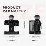 آلة تحضير قهوة إسبريسو شبه أوتوماتيكية مع طحن مدمج - JawdaTop