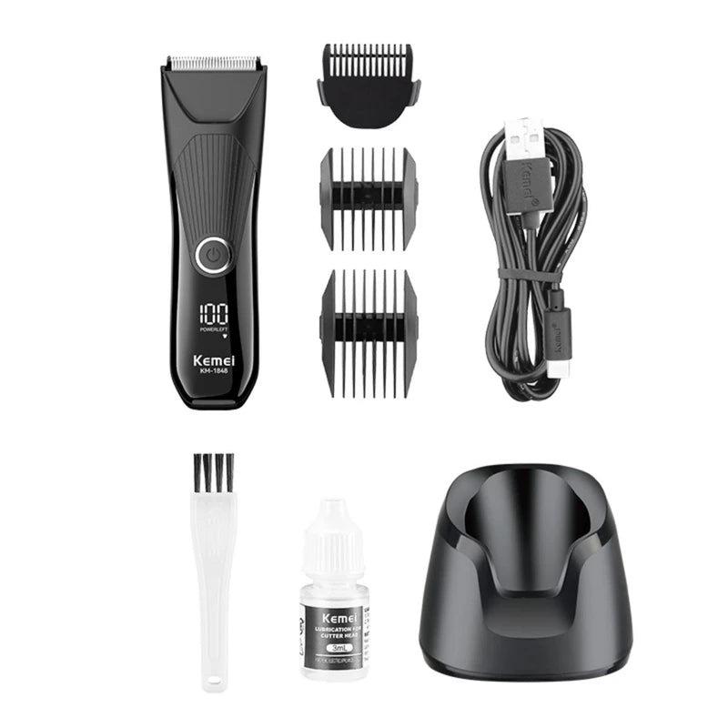 Kemei KM-1848 Quality Body Hair Trimmer – 600mAh-3