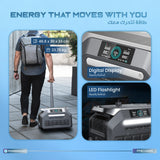 باور ستيشن متنقلة من باورولوجي / قوة 2500 واط / سعة 640 الف mAh / مع 7 مداخل - JawdaTop