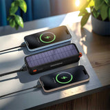 باور بانك بورودو 20000 مللي أمبير مع لوح شمسي - JawdaTop