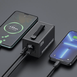 باور بانك غرين لايون كونتينر مع كابل شحن 4 في 1 وإضاءة مدمجة ضمان سنة - JawdaTop