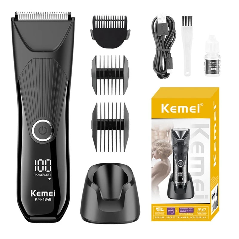 Kemei KM-1848 Quality Body Hair Trimmer – 600mAh-4