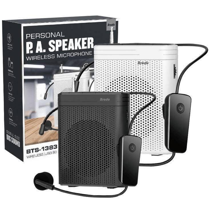 Porodo Wireless Portable Headset Microphone with 3-Inch Professional Subwoofer & Speaker-1