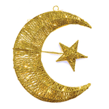 فانوس رمضان ديكوري بإضاءة ليد على شكل هلال – 50 سم - JawdaTop