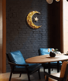 فانوس رمضان ديكوري بإضاءة ليد على شكل هلال – 50 سم - JawdaTop