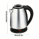 غلاية كهربائية ستانلس ستيل من جِهام سعة 2 لتر - JawdaTop