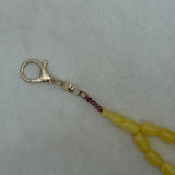 مسباح تعليق مستكة - أصفر - JawdaTop