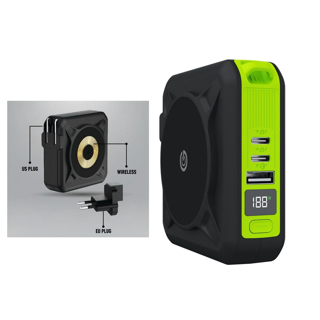 Goui Mbala Pro Wall Charger, Power Bank, Wireless Charger in One