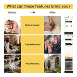 خاتم التسبيح الذكي آي تسبيح (ثلاثة مقاسات في منتج واحد) - JawdaTop