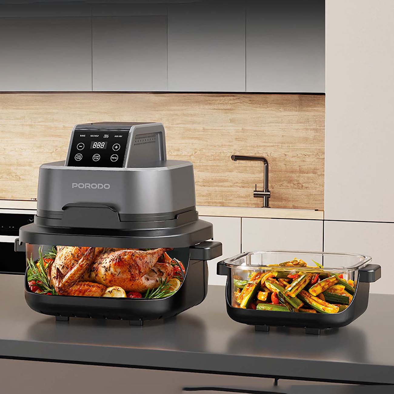 قلاية هوائية بورودو 4 في 1 - JawdaTop