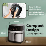 قلاية هوائية جرين لايون ديلوكس بسعة 8 لتر وقوة 2200 واط ضمان سنة - JawdaTop