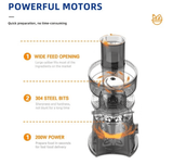 قطاعة الخضروات و صانعة السلطات الكهربائية 5 في 1 - JawdaTop