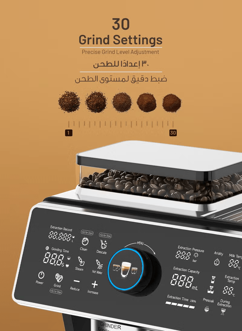 ماكينة القهوة نصف الأوتوماتيكية ليبريسو بدبل بويلر وضغط 20 بار - JawdaTop