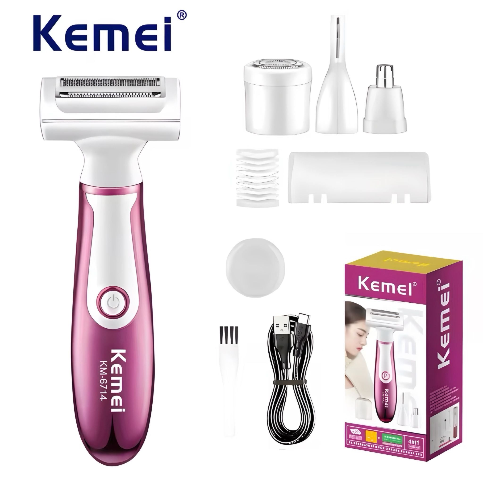 Kemei KM 6714 Women s Hair Removal Machine JawdaTop