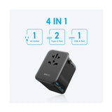 محول السفر أنكر نانو 4 في 1 مع شاحن بقدرة 65 واط - JawdaTop