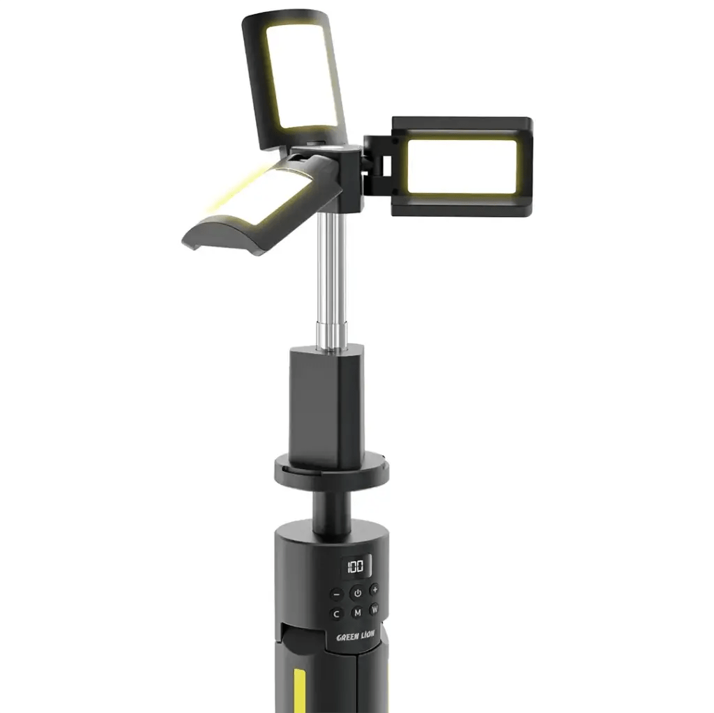 مصباح التخييم جرين ليون ثلاثي الإضاءة بالحامل الثلاثي ضمان سنة - JawdaTop